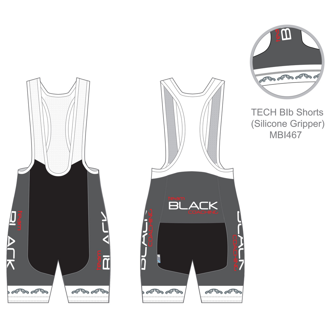 TECH Bib Shorts - Endurance+ Chamois, Silicon Gripper